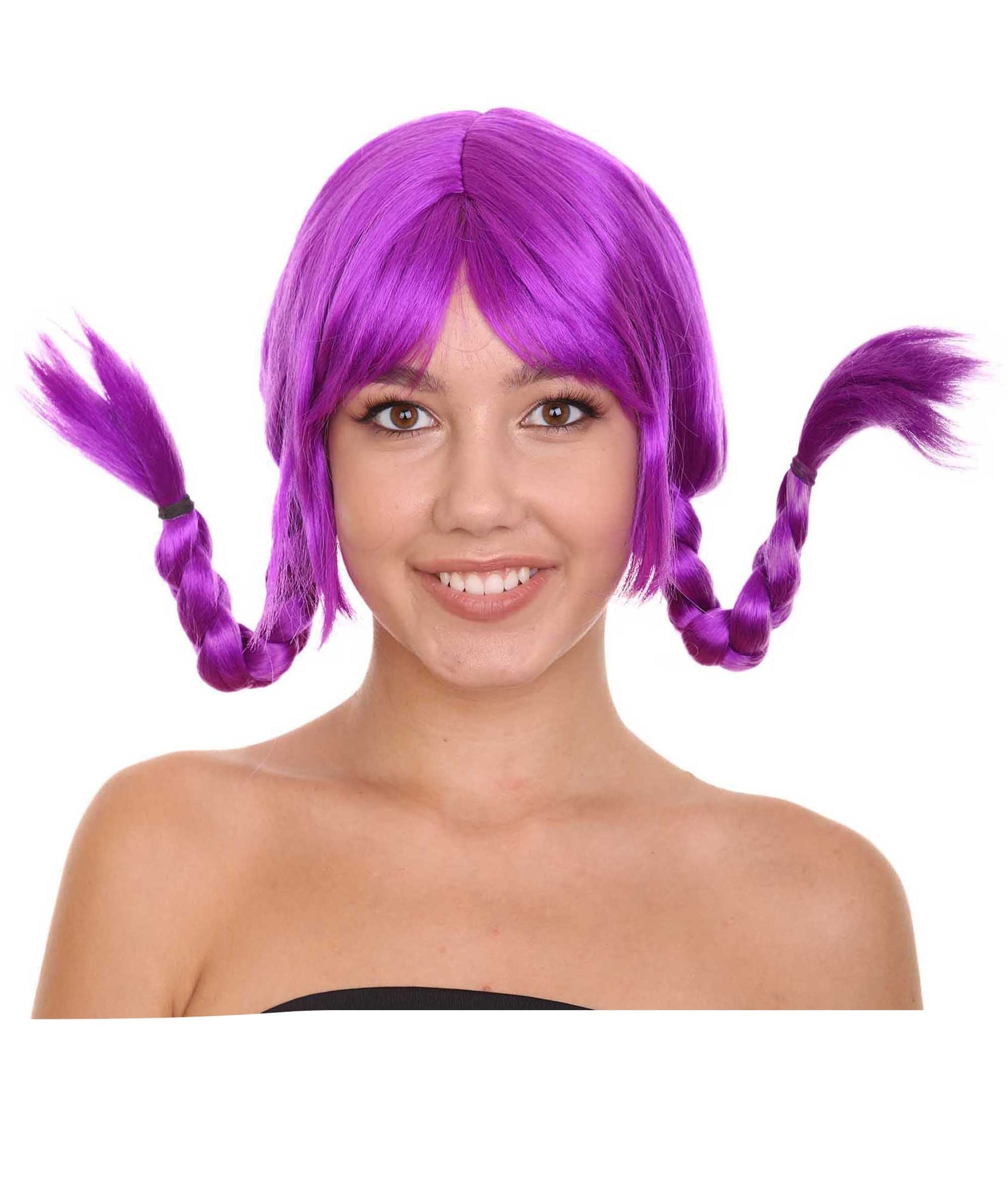 Neon Purple Bavarian Girl Women's Wig