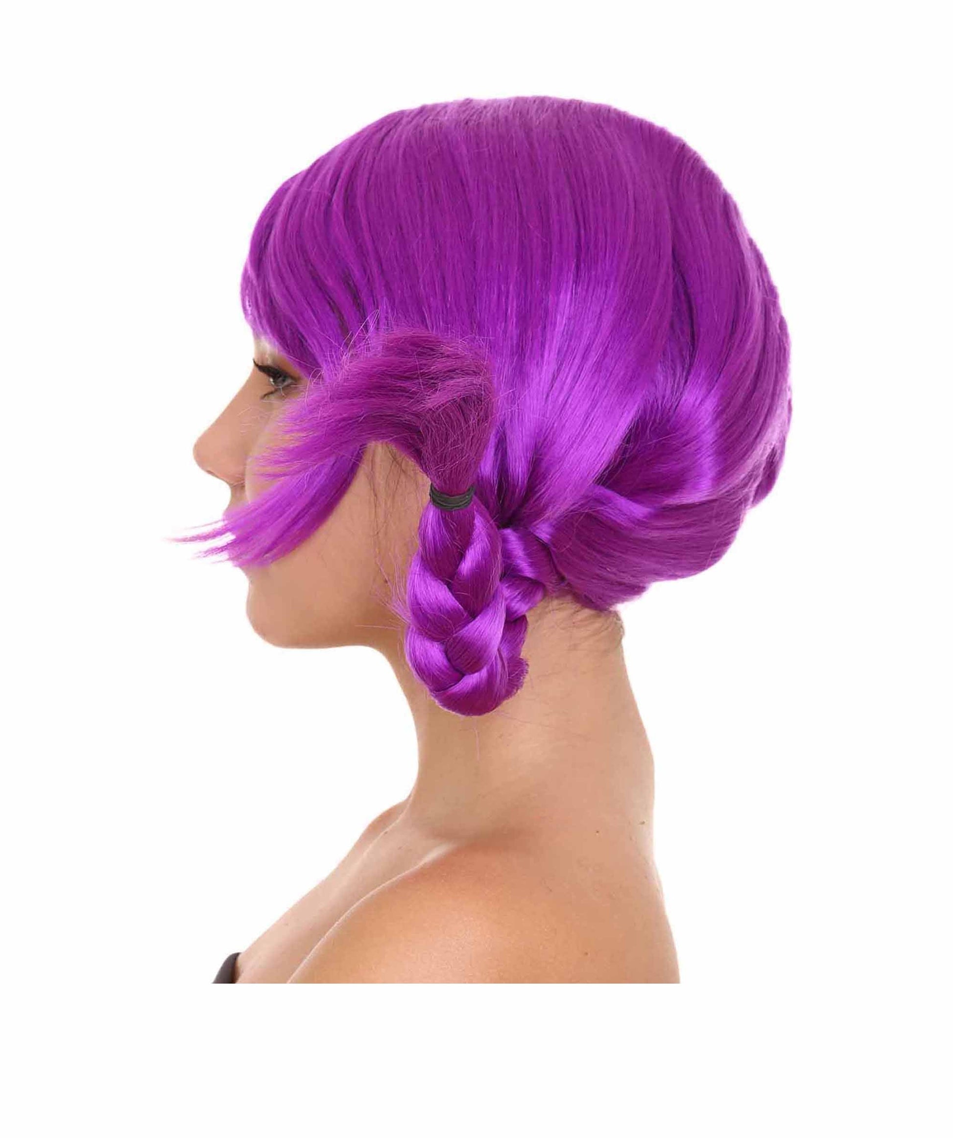 Neon Purple Bavarian Girl Women's Wig