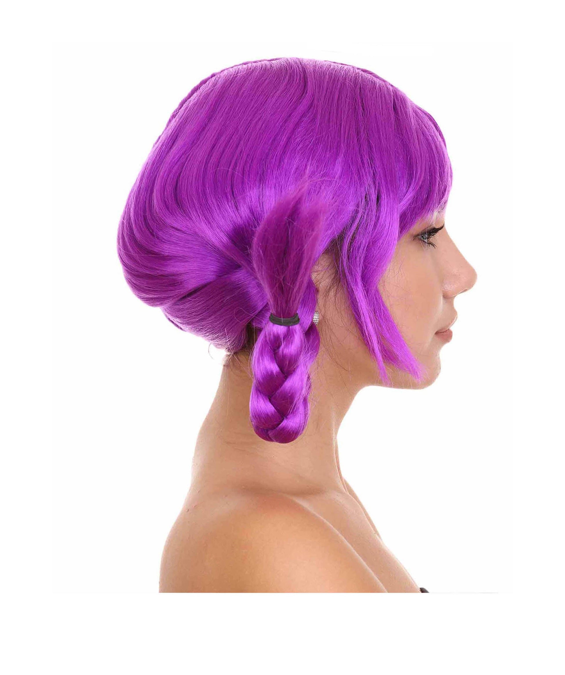 Neon Purple Bavarian Girl Women's Wig