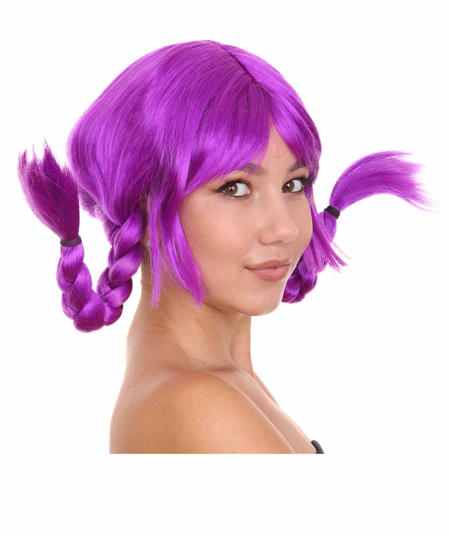 Neon Purple Bavarian Girl Women's Wig