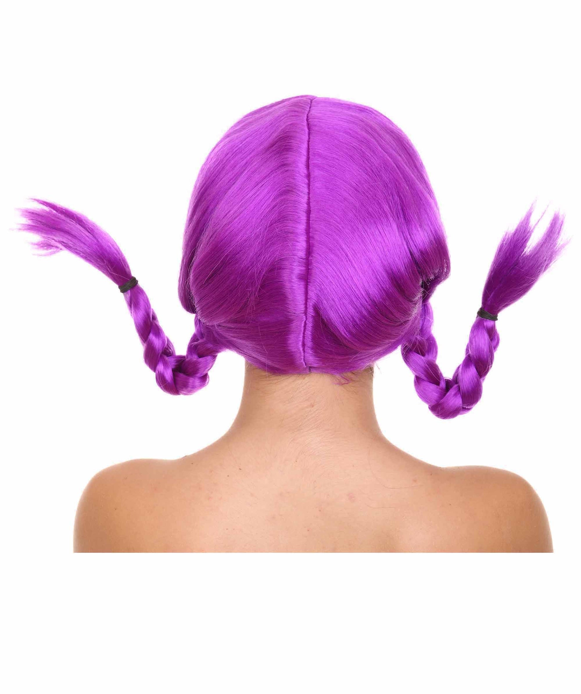 Neon Purple Bavarian Girl Women's Wig