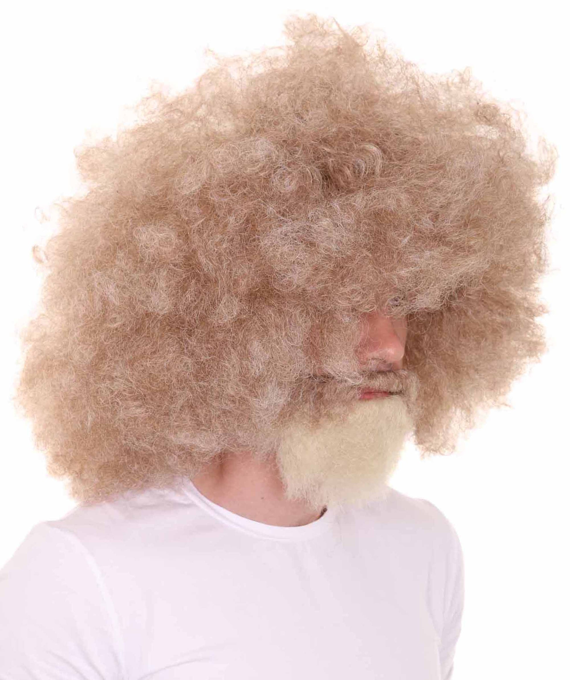 80's Hip-Hop Grandpa Wig with Beard Set