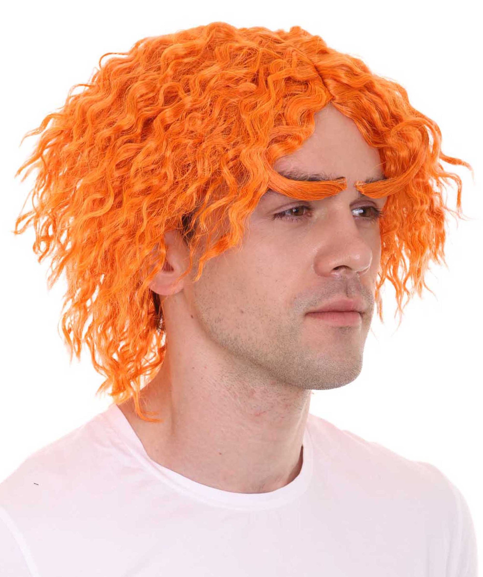 Short orange wig