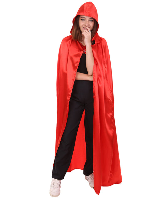 Red Hooded Cape Costume
