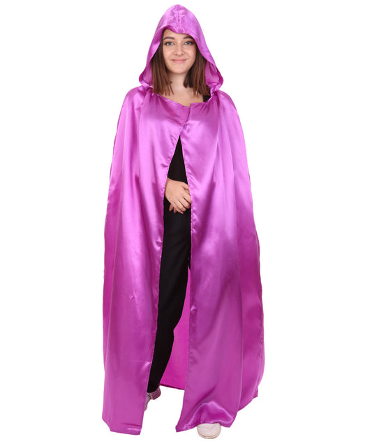Purple Hooded Cape Costume