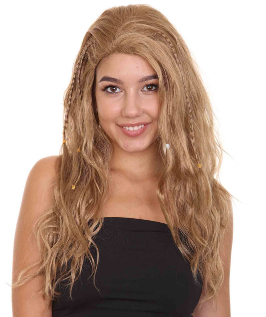 Women's Brown Color Straight Long Wig | Premium Breathable Capless Cap