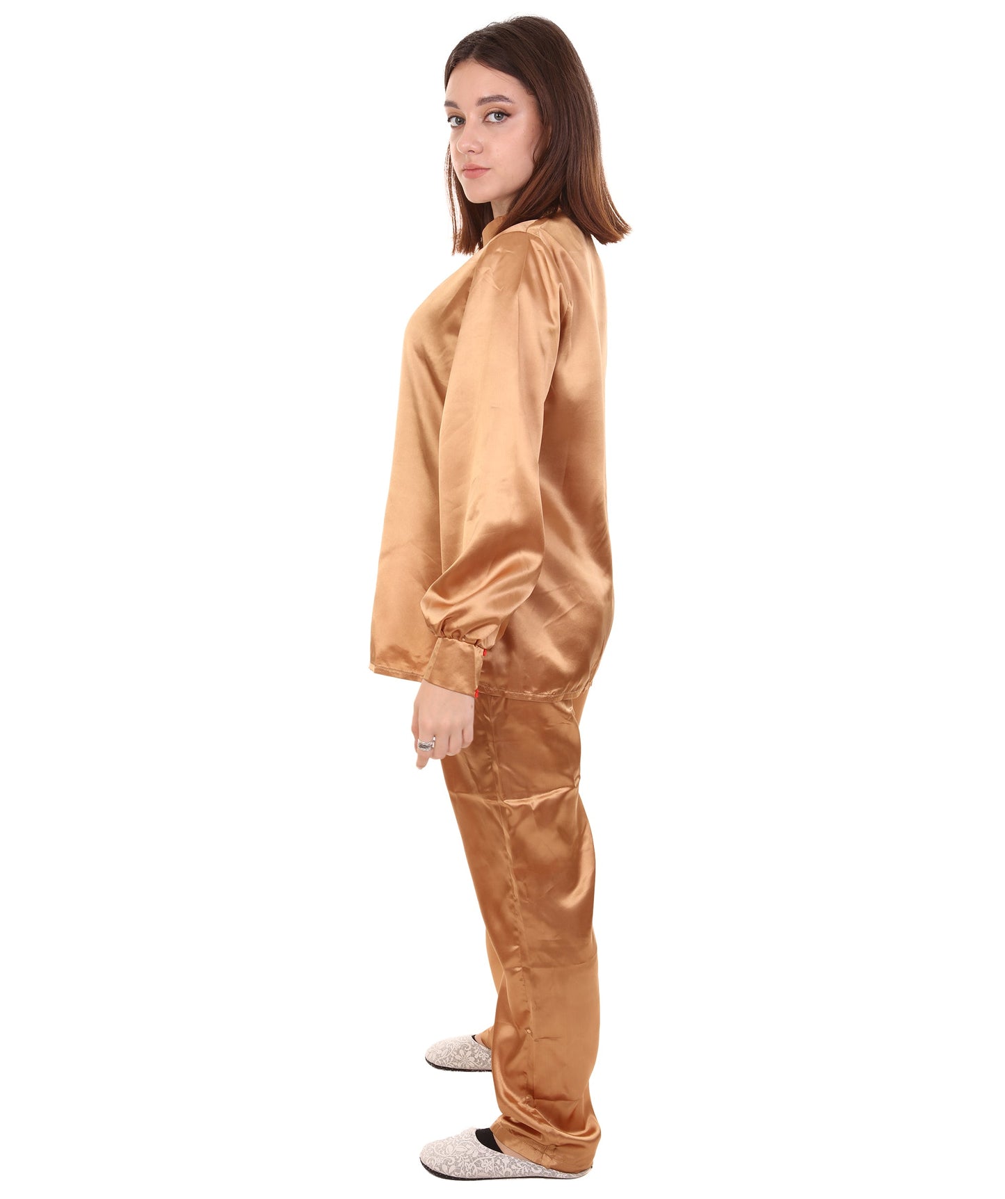 Brown Chinese Traditional Kung Fu Costume 