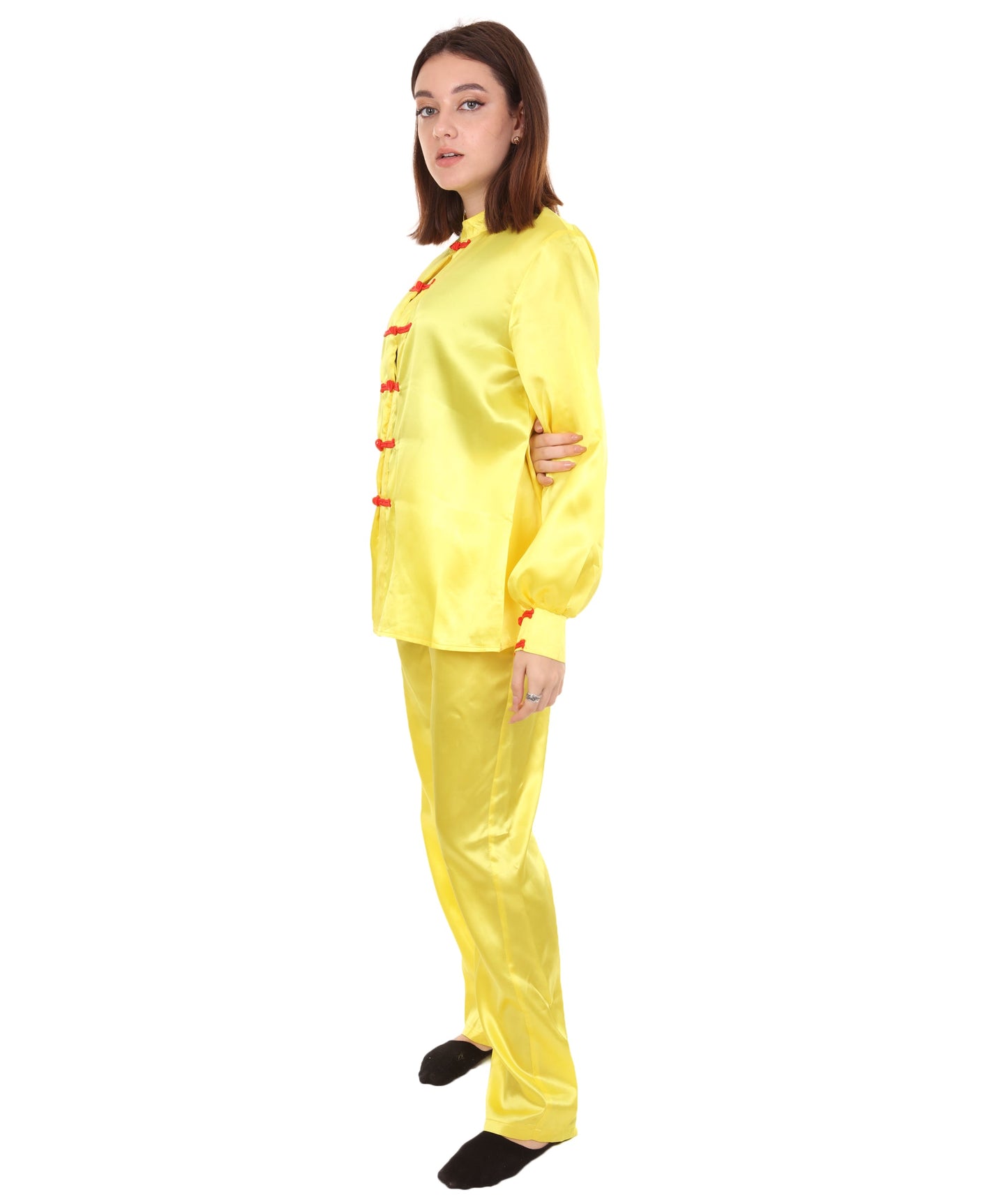 Yellow Chinese Traditional Kung Fu Costume