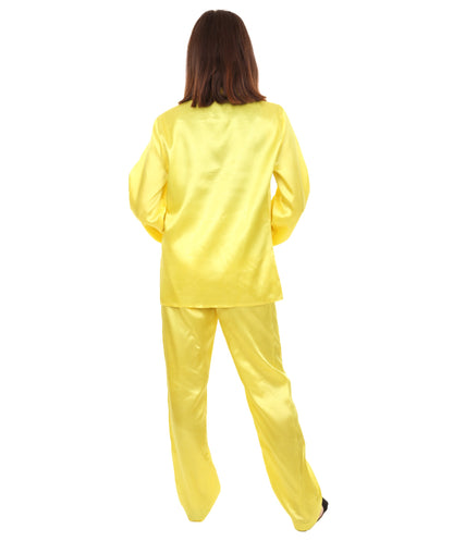 Yellow Chinese Traditional Kung Fu Costume