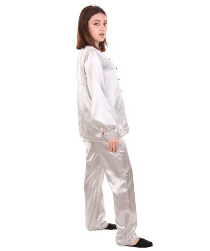 Silver Chinese Traditional Kung Fu Costume