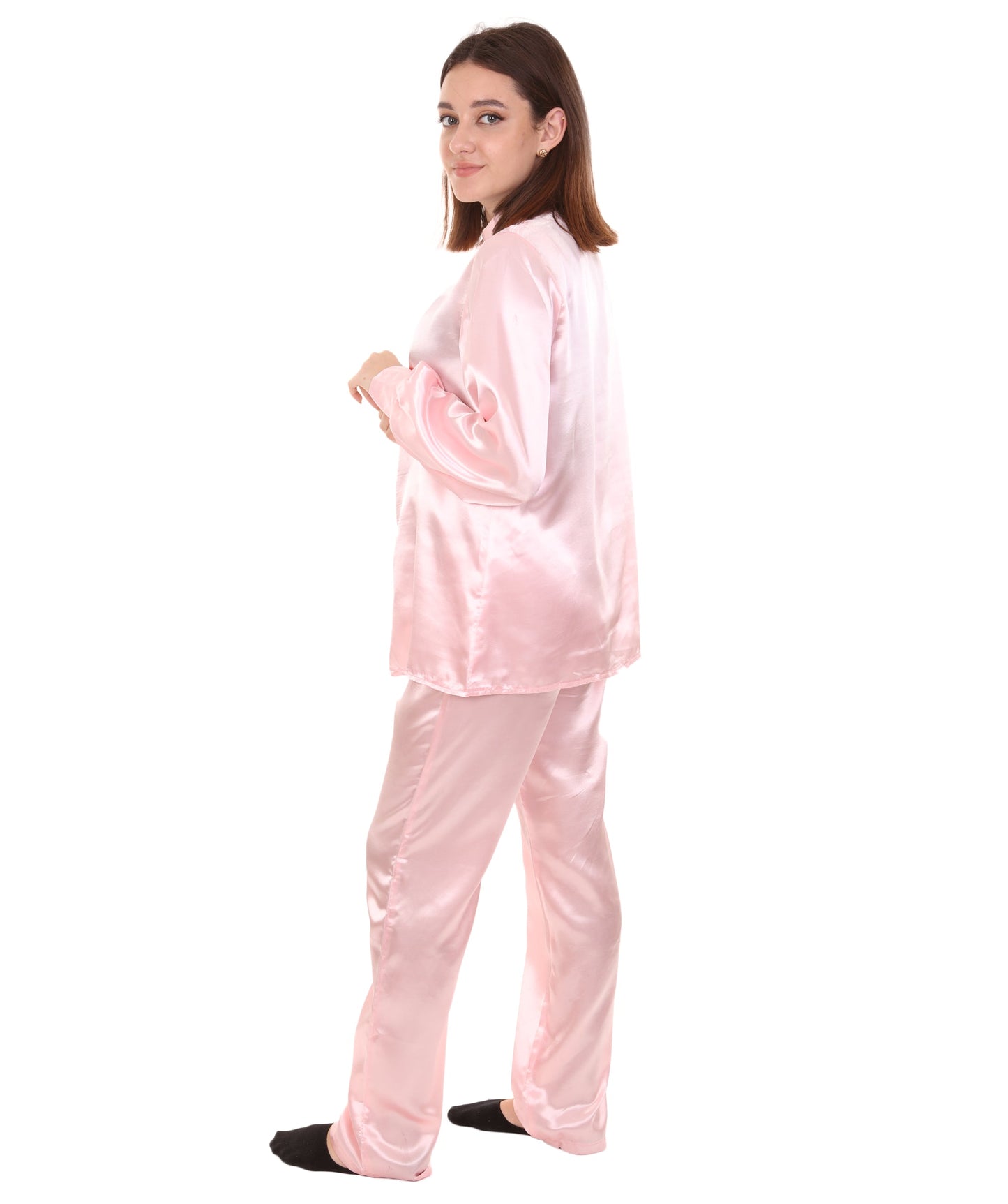 Light Pink Chinese Traditional Kung Fu Costume