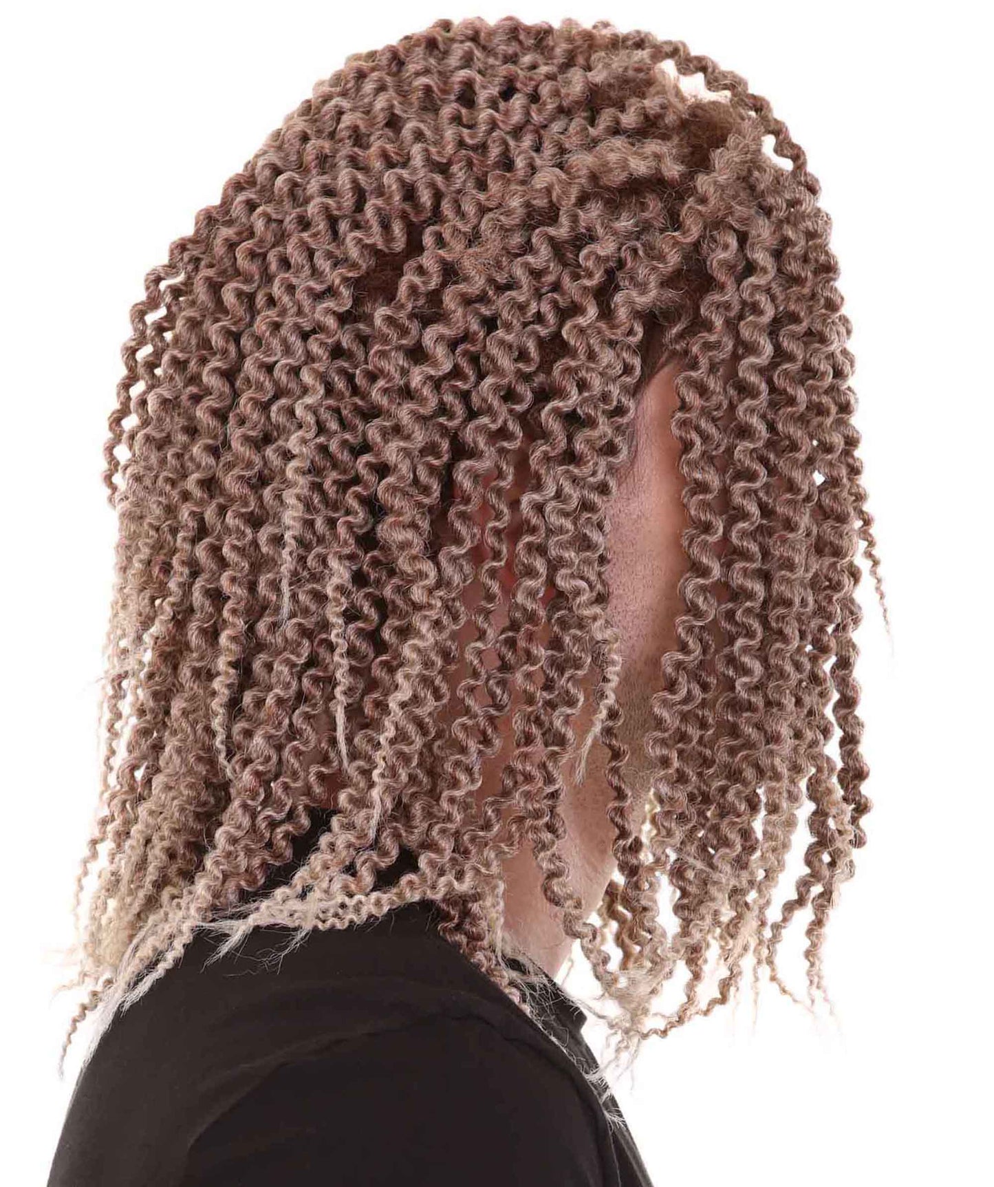 Realistic Dreadlock Wig | Lt Brown Halloween Wigs | Premium Breathable Capless Cap