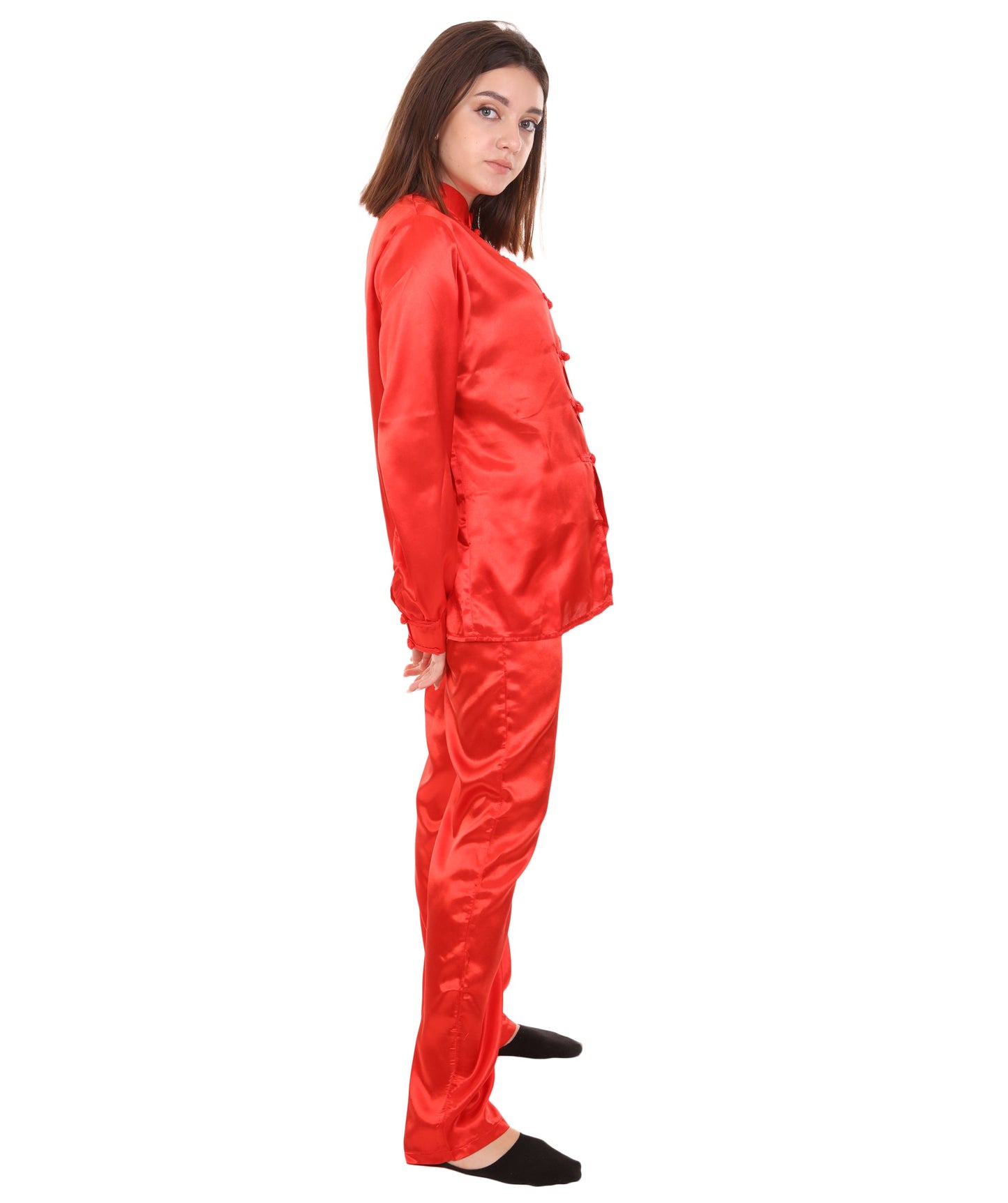 Red Chinese Traditional Kung Fu Costume