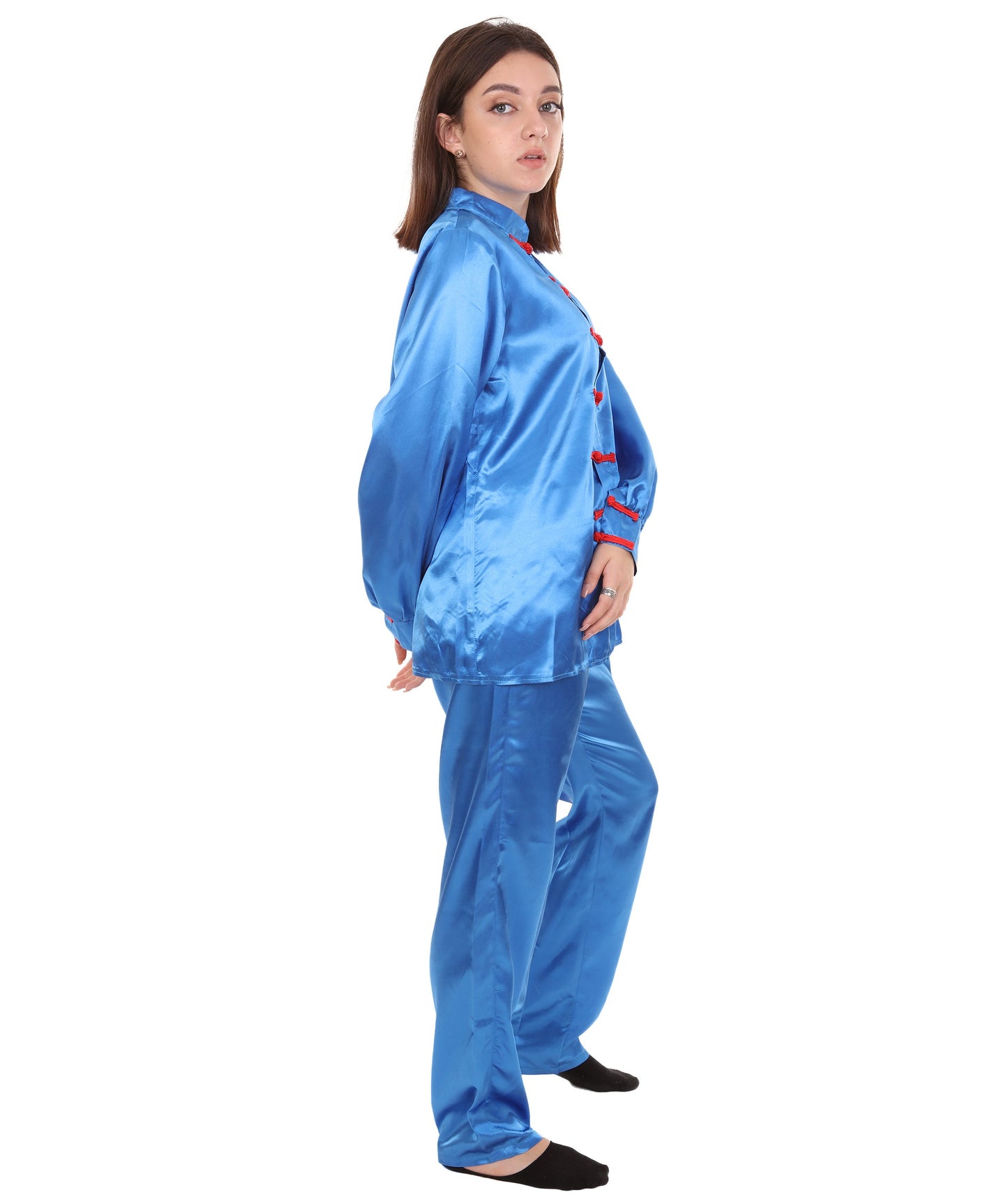 Blue Chinese Traditional Kung Fu Costume