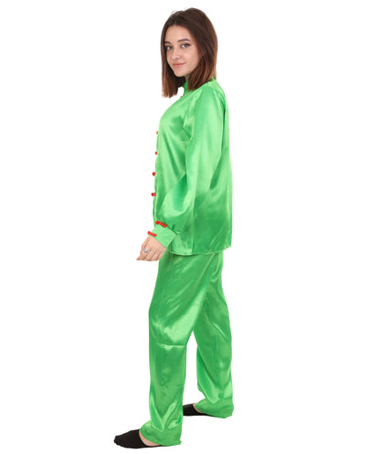 Light Green Chinese Traditional Kung Fu Costume