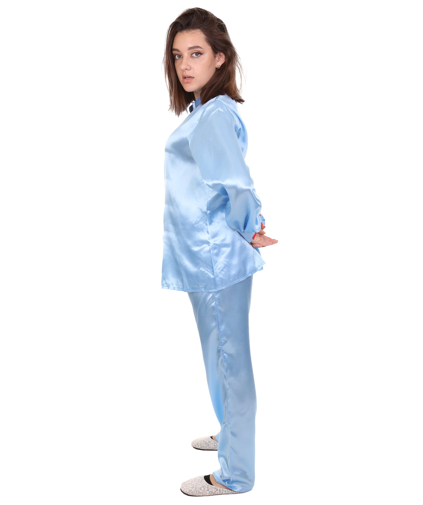 Light Blue Chinese Traditional Kung Fu Costume