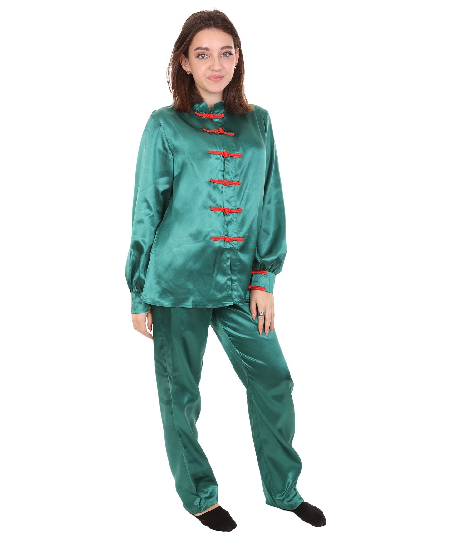 Green Chinese Traditional Kung Fu Costume