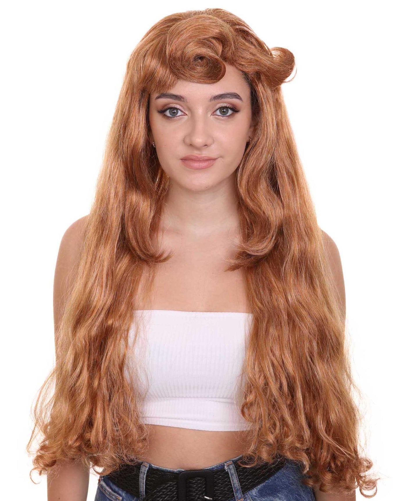 Womens Princess Wig | Brown TV/Movie Wigs | Premium Breathable Capless Cap