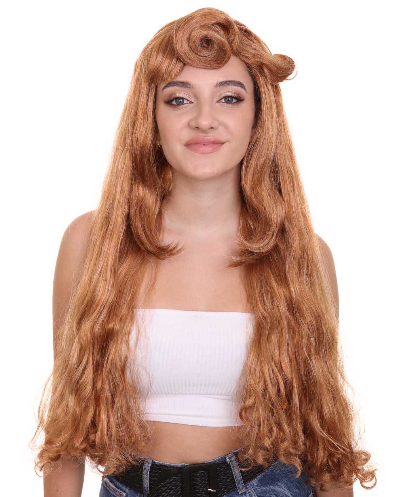 Womens Princess Wig | Brown TV/Movie Wigs | Premium Breathable Capless Cap