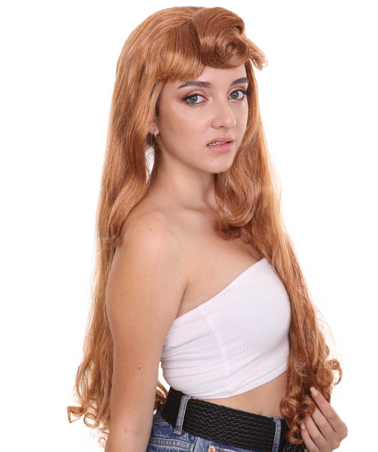 Womens Princess Wig | Brown TV/Movie Wigs | Premium Breathable Capless Cap