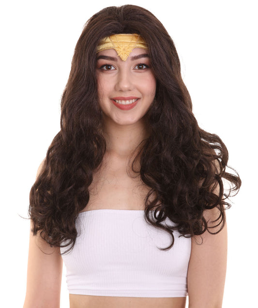 Dark Brown Multiple Colors TV/Movie Wigs