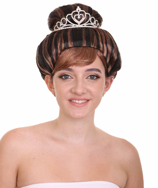 Womens Breakfast Wig , Brown Celebrity Wigs , Premium Breathable Capless Cap