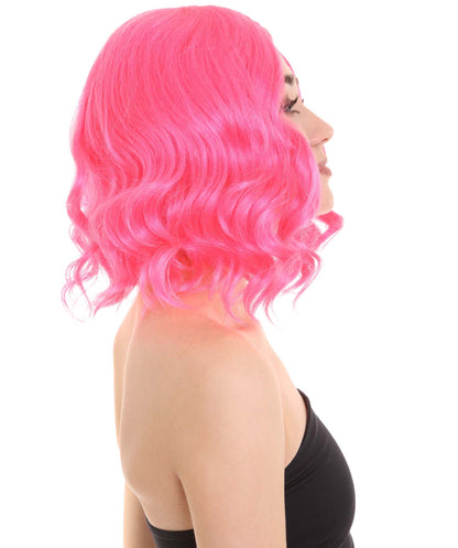 pink video game wig