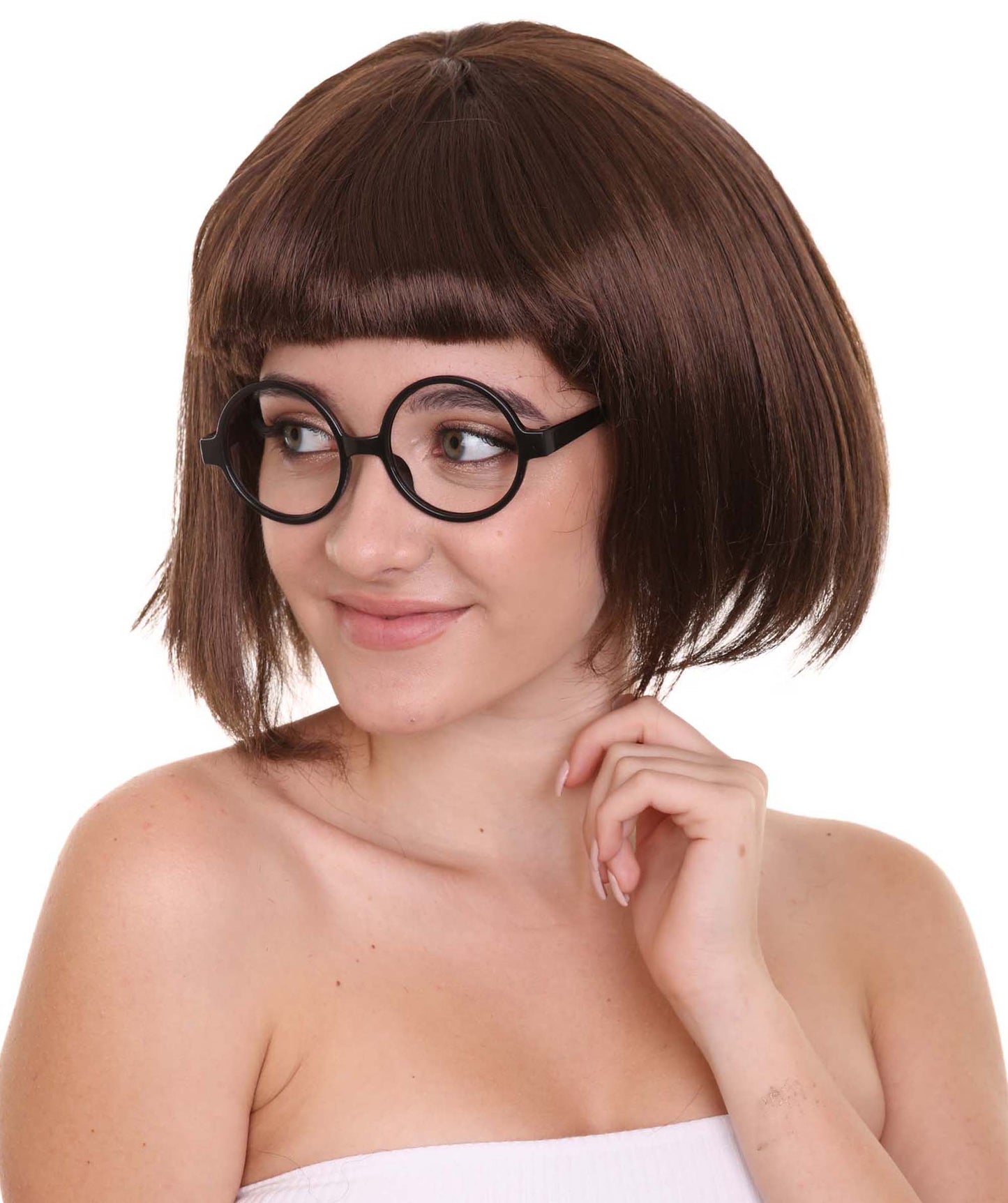 Dark Brown Fashion Edna Multiple Colors Bob Wig