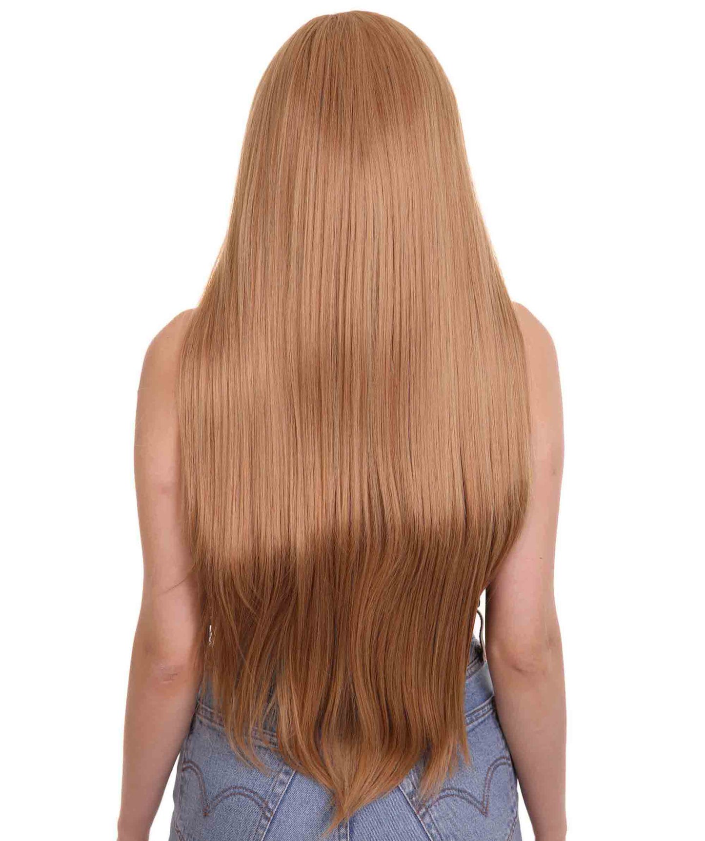 Orange Blonde  Natural Lace Front Heat Resistant Wigs