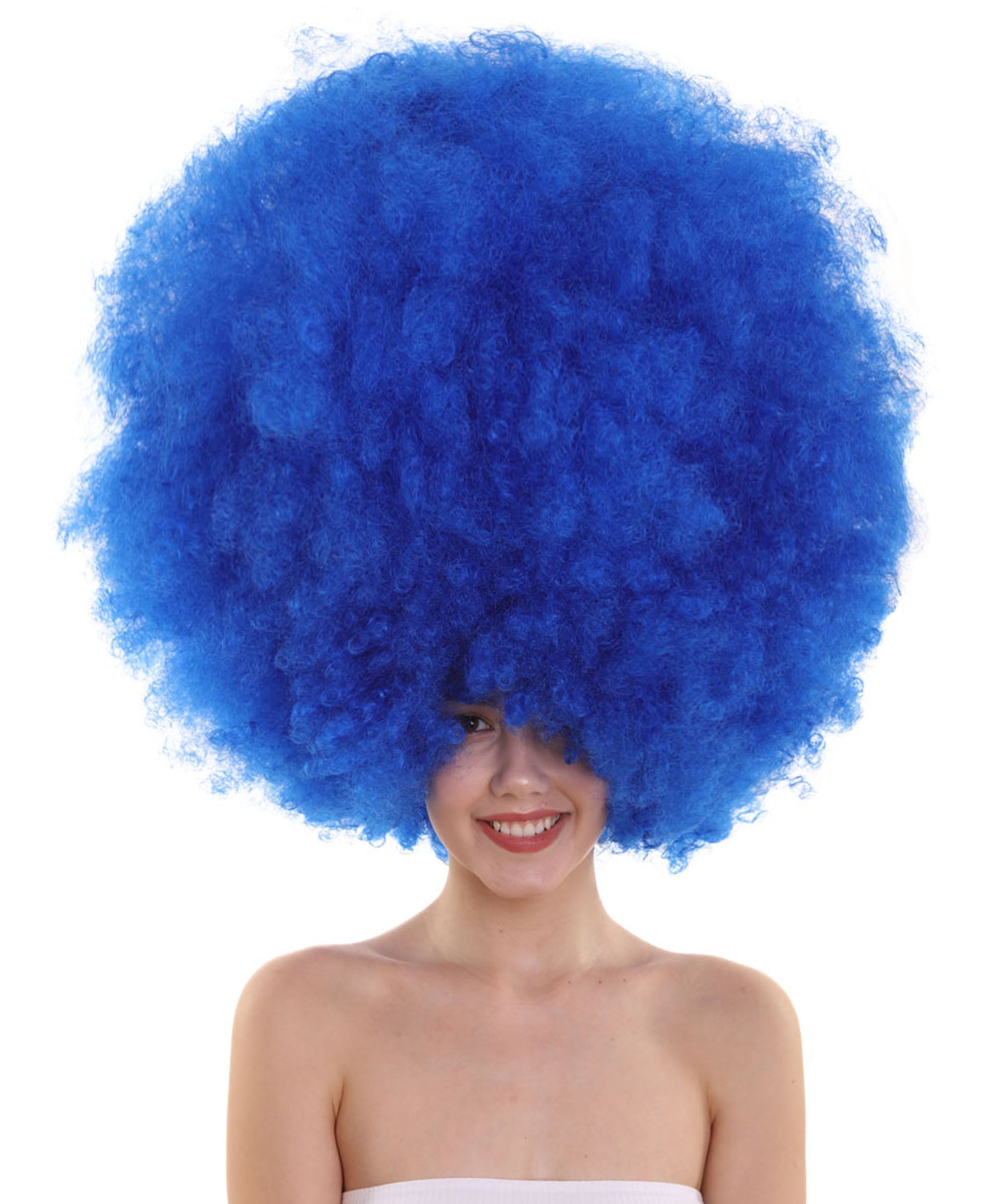 Blue Jumbo Afro Wig