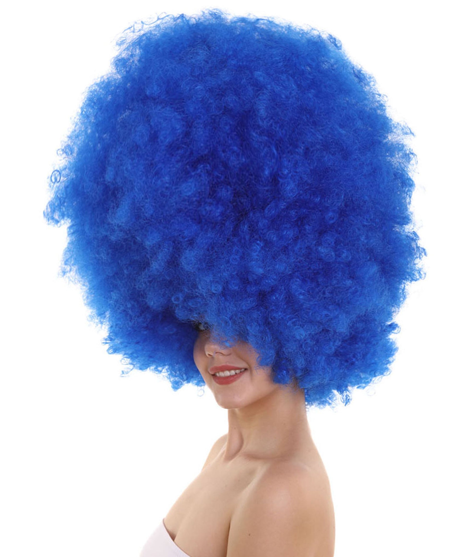 Blue Jumbo Afro Wig