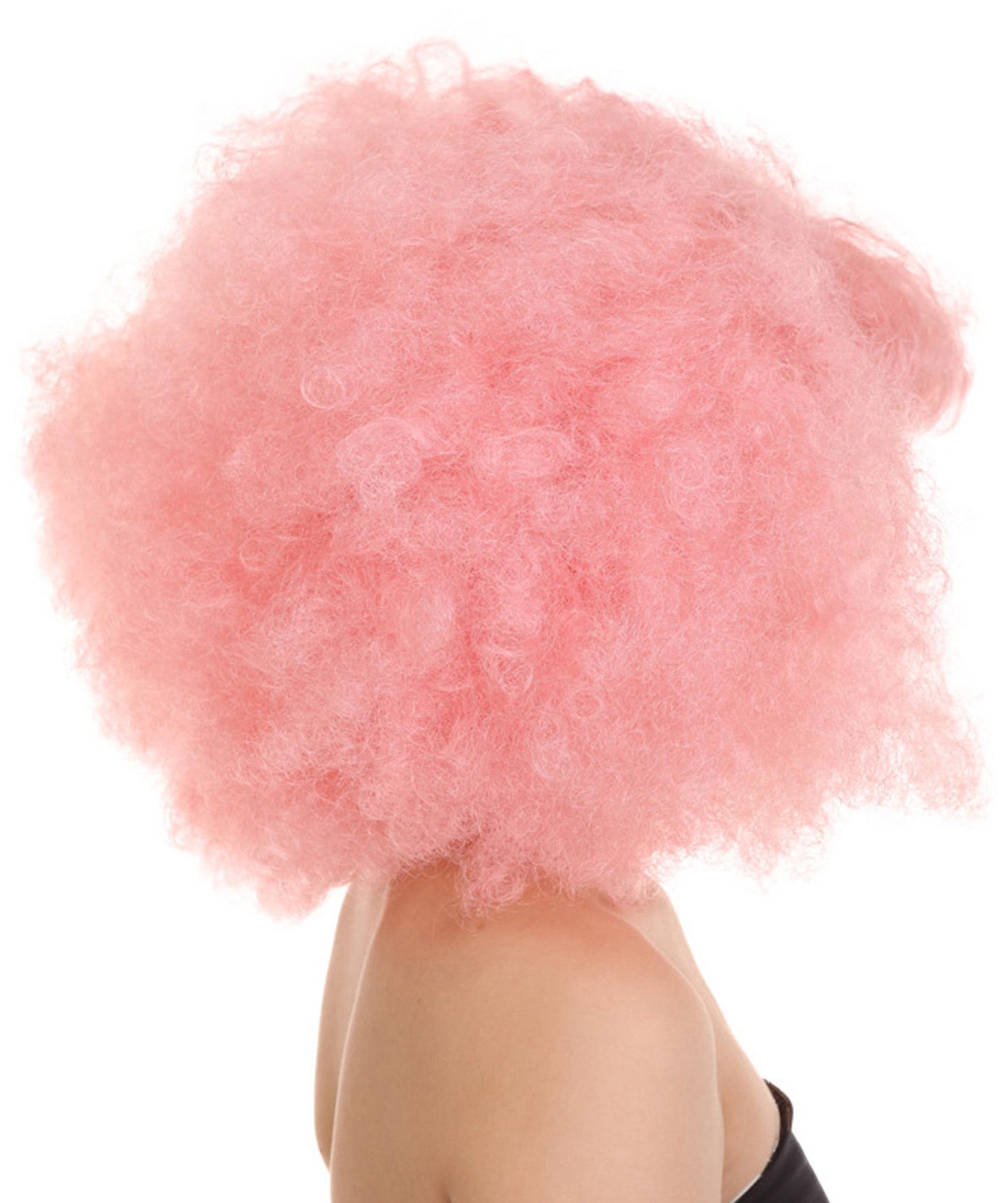 Light Pink japanese actress afro wig