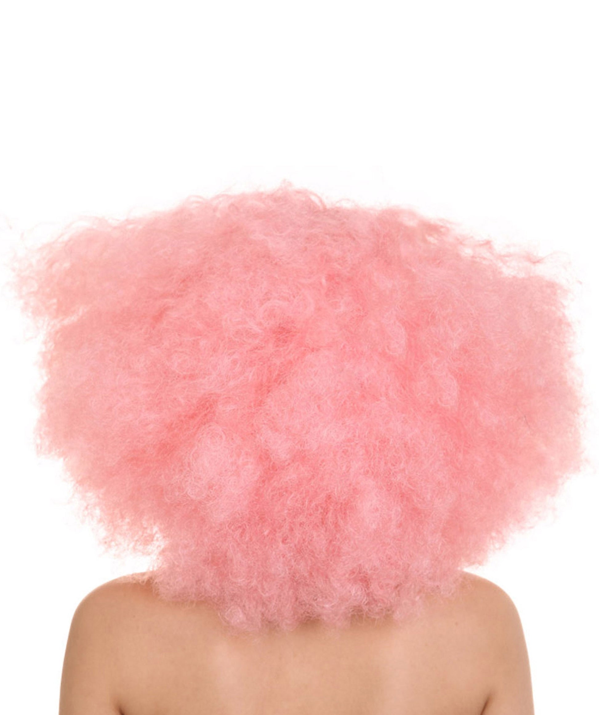 Light Pink japanese actress afro wig