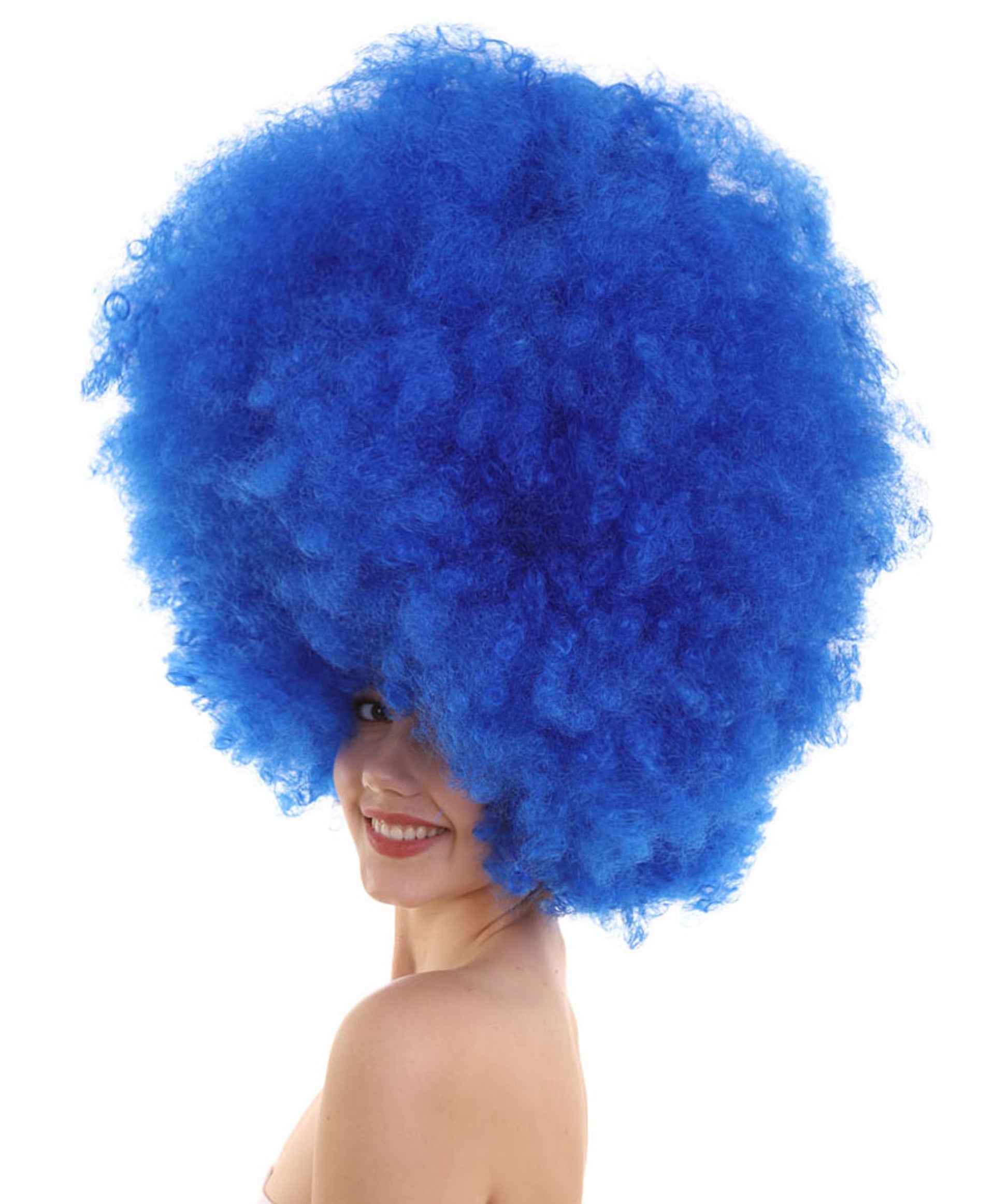 Blue Jumbo Afro Wig