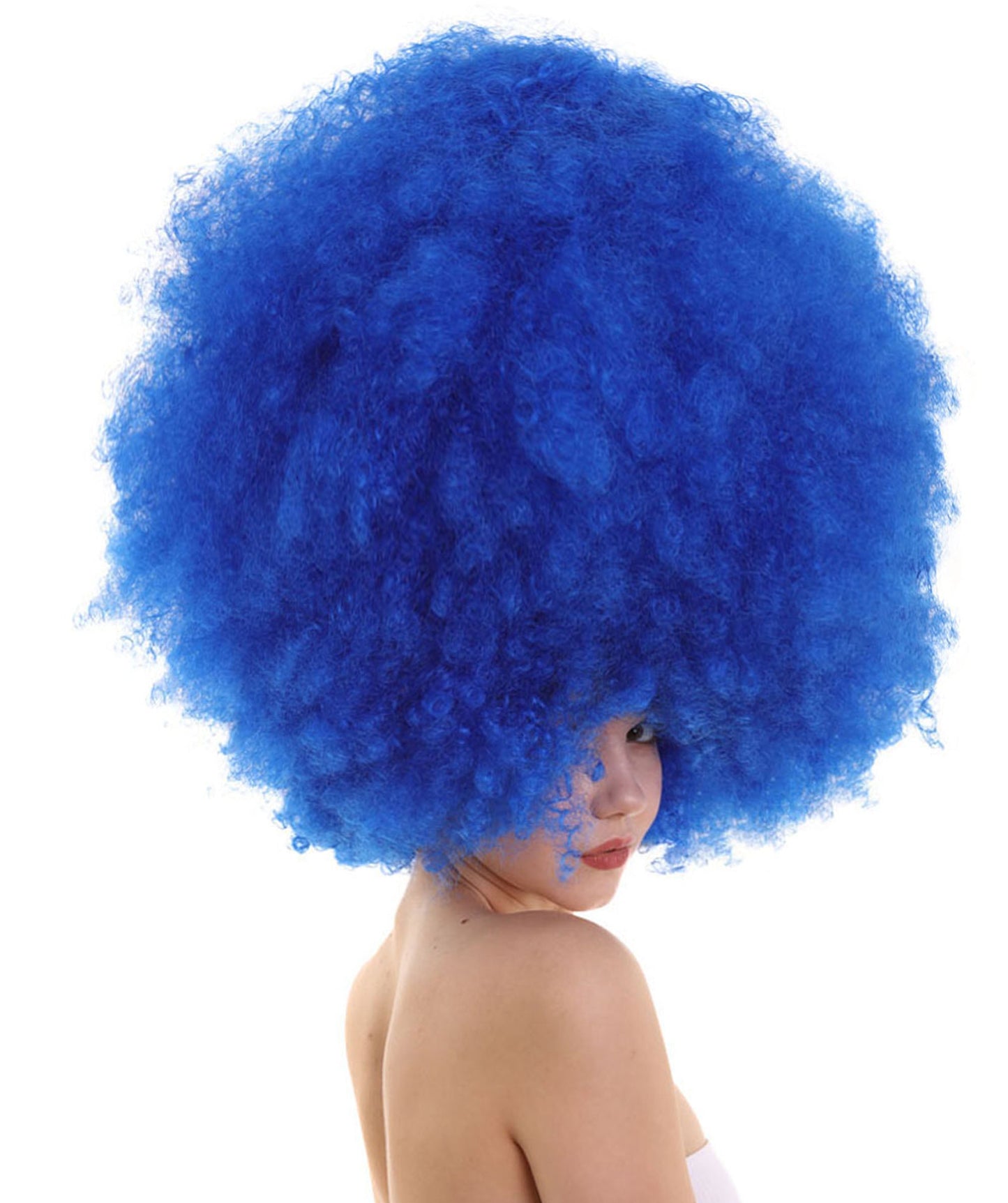 Blue Jumbo Afro Wig