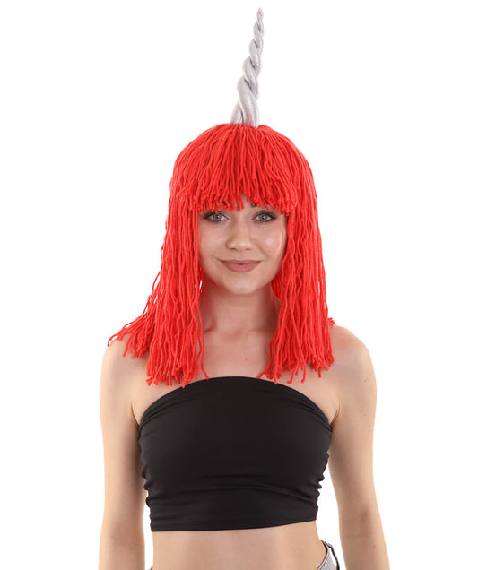 Womens Unicorn Horn Doll Wig 