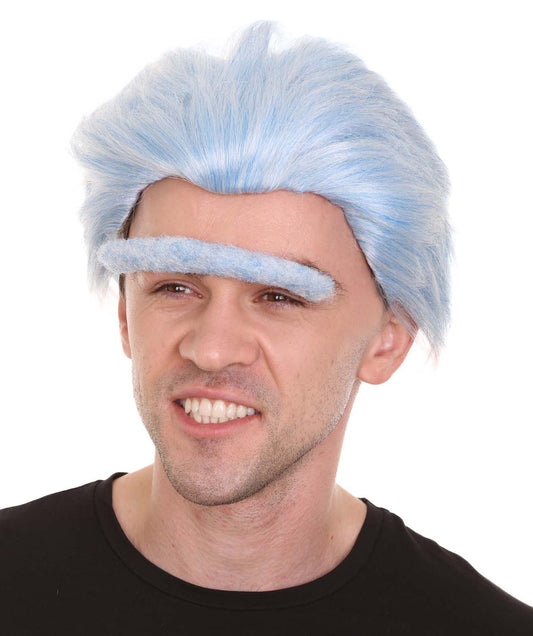 Scientist Lt Blue Wig