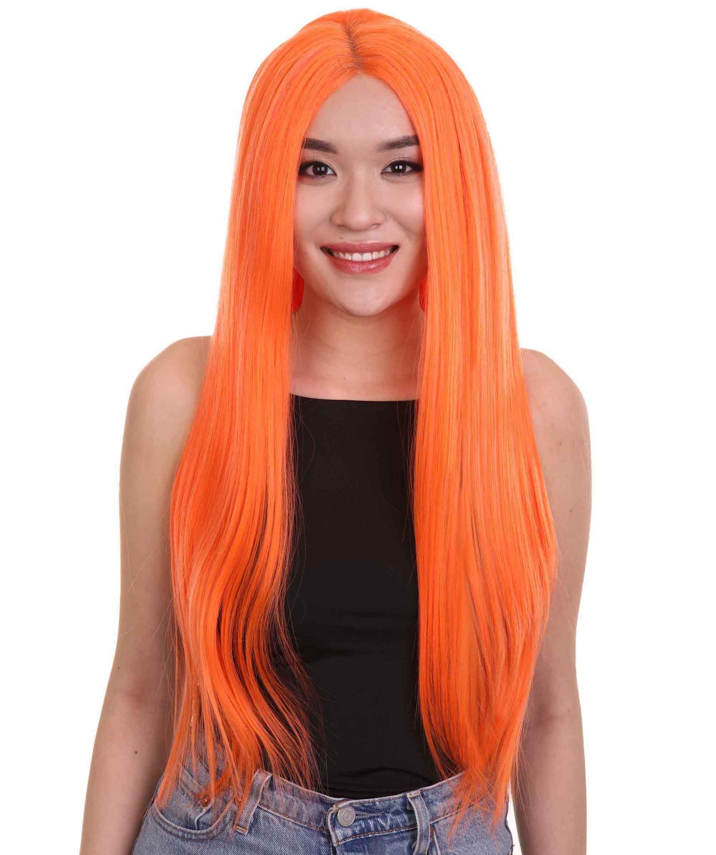 Tangerine Natural Lace Front Heat Resistant Wigs