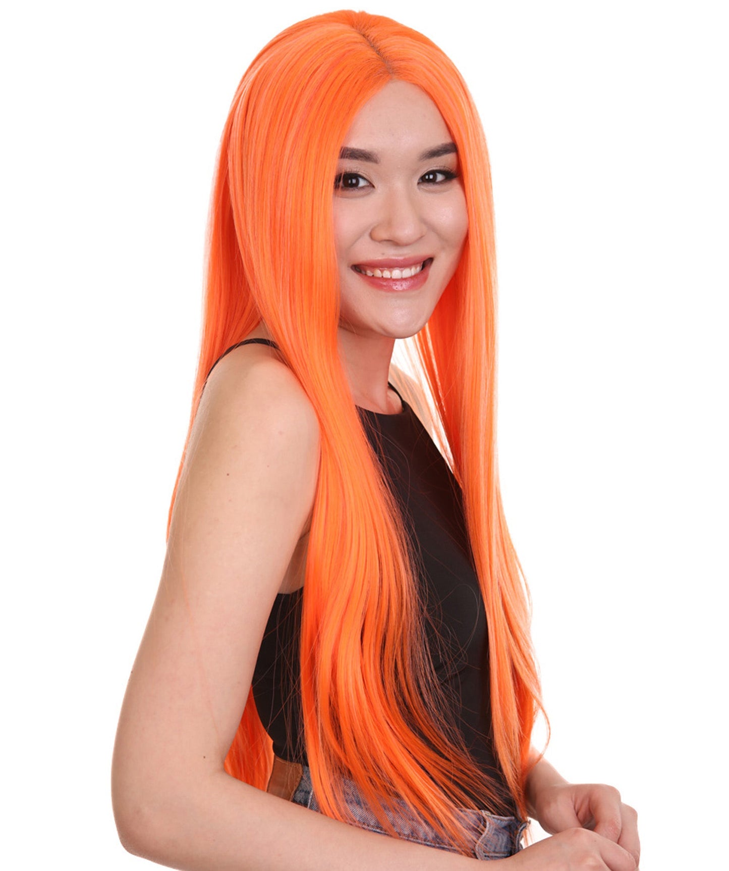 Tangerine Natural Lace Front Heat Resistant Wigs