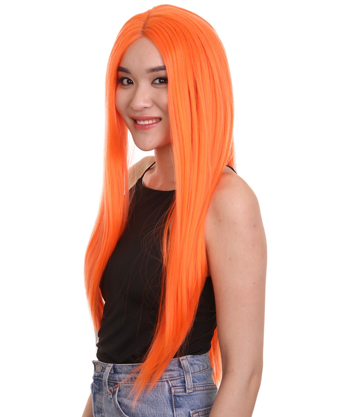 Tangerine Natural Lace Front Heat Resistant Wigs