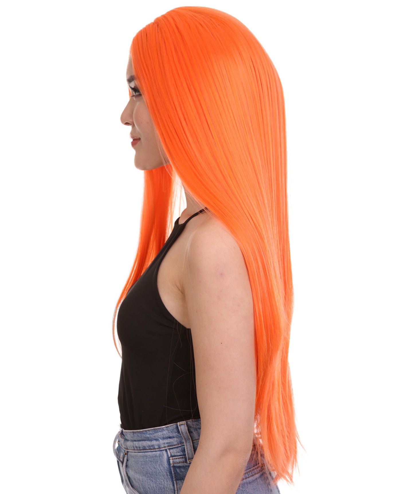 Tangerine Natural Lace Front Heat Resistant Wigs
