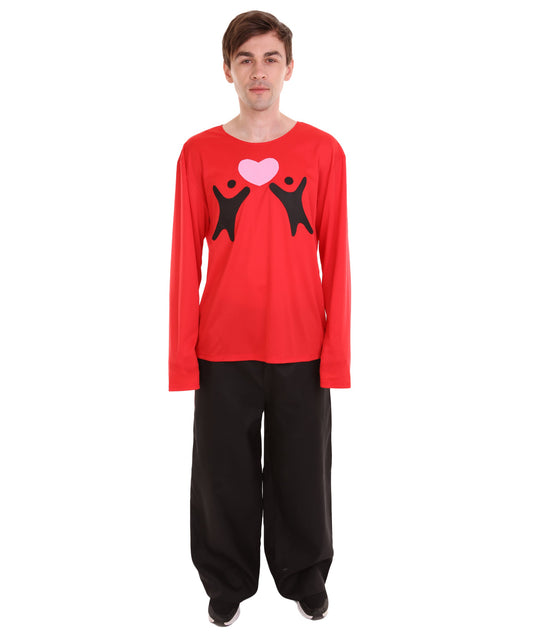 Red  Long Sleeve Costume