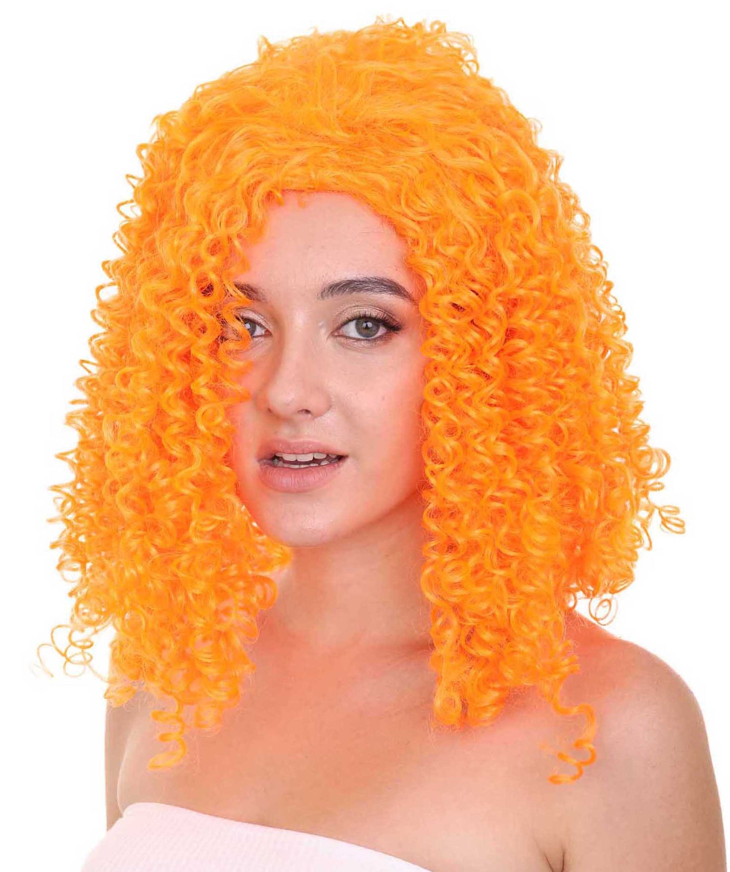 Orange  Animation Curly Wig