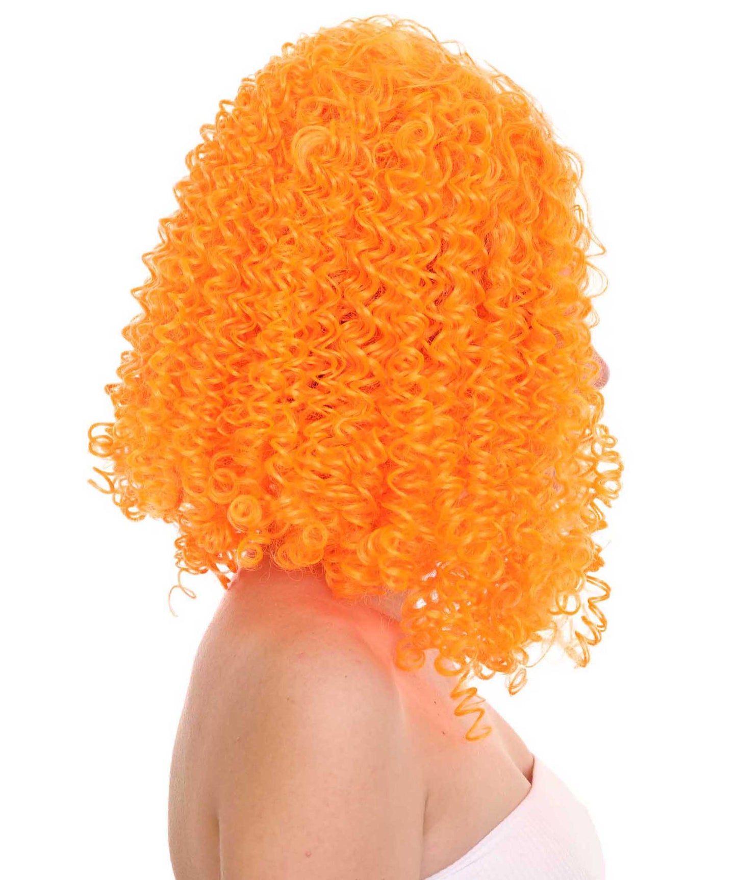 Orange  Animation Curly Wig