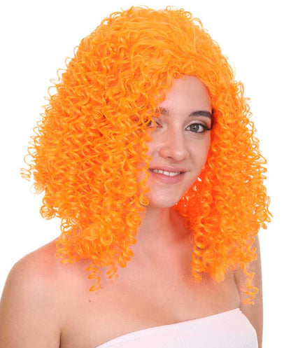 Orange  Animation Curly Wig