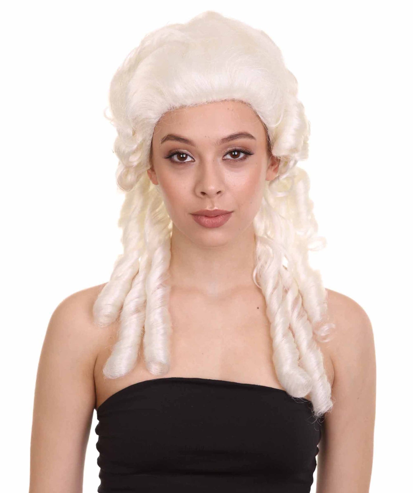 White Women's Colonial Lady  White Historical Wigs 