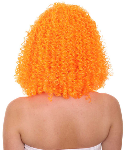 Orange  Animation Curly Wig