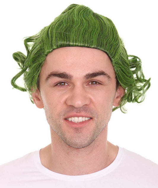 Green Mens Wig | Movie Fancy Halloween Wig | Premium Breathable Capless Cap