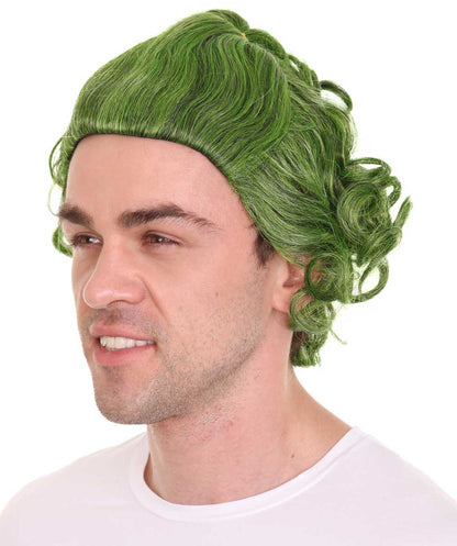 Green Mens Wig | Movie Fancy Halloween Wig | Premium Breathable Capless Cap