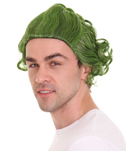 Green Mens Wig | Movie Fancy Halloween Wig | Premium Breathable Capless Cap